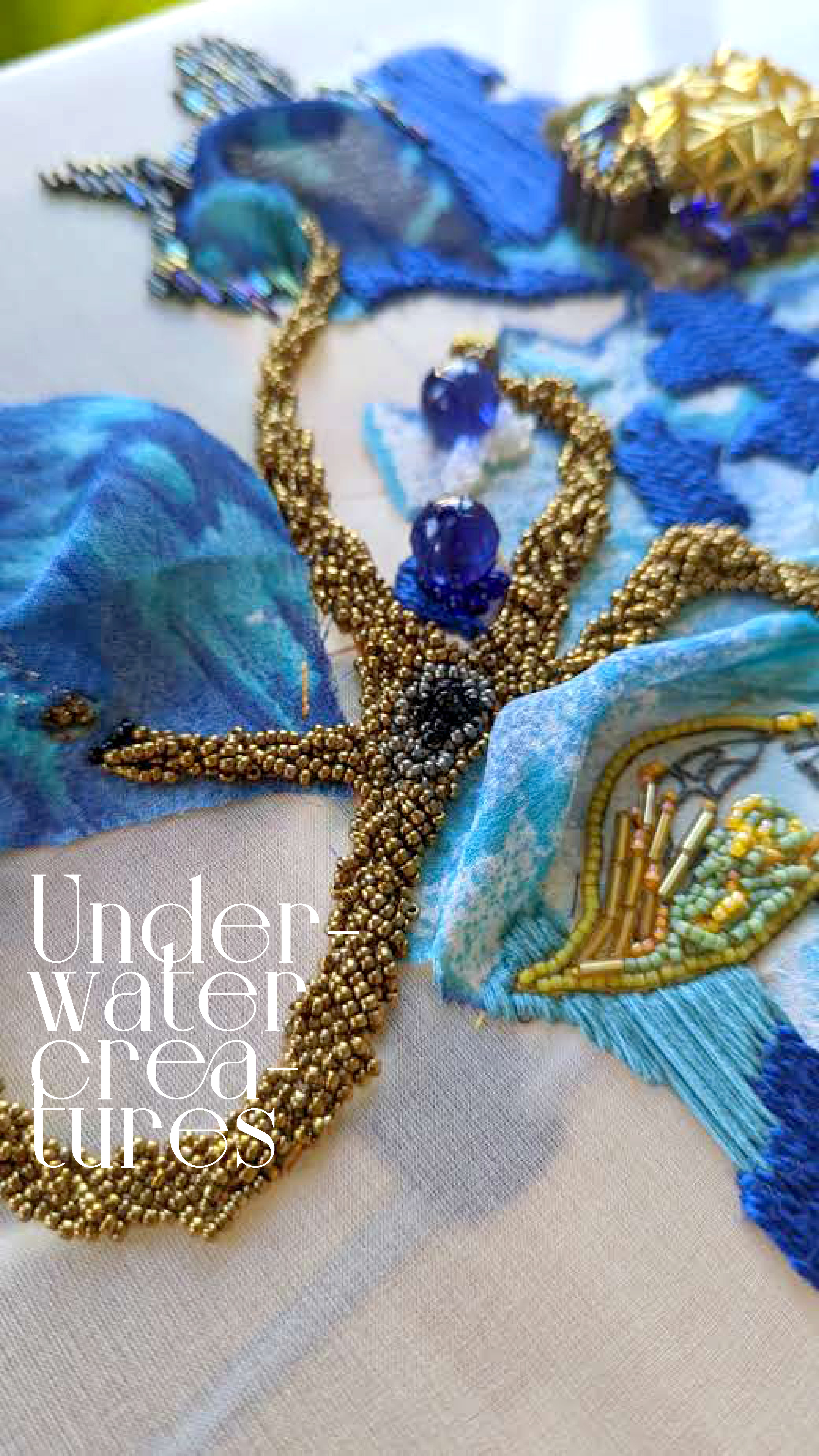 Under the Water Embroidery - Material Study